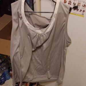 Elegant Grey Sleeveless Top